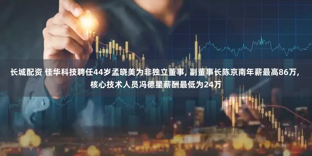 长城配资 佳华科技聘任44岁孟晓美为非独立董事, 副董事长陈京南年薪最高86万, 核心技术人员冯德星薪酬最低为24万